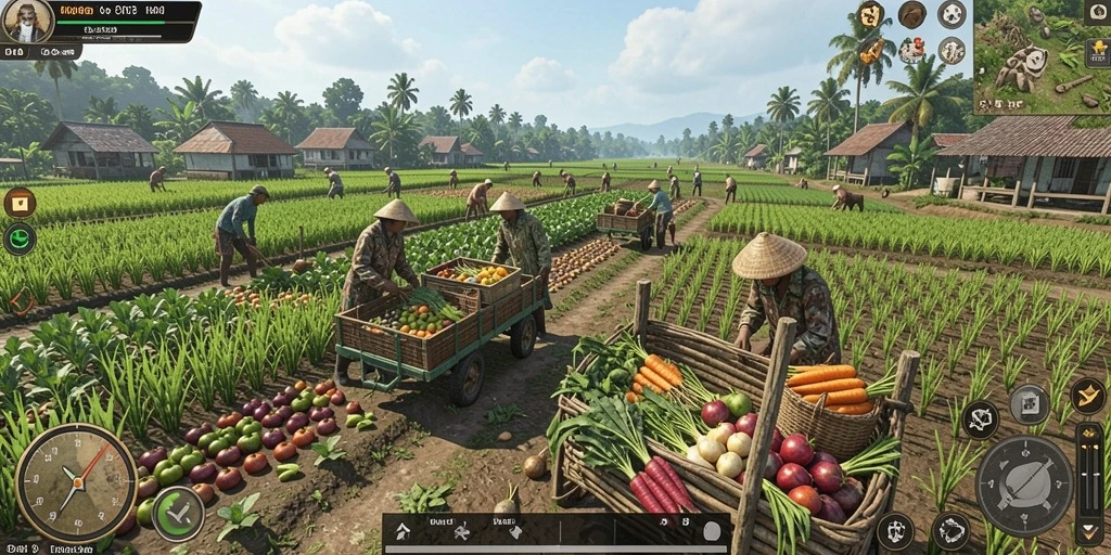 Pertarungan seru dengan musuh yang menantang.